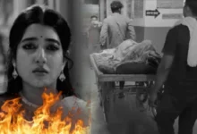 Popular actress Aratrika caught fire