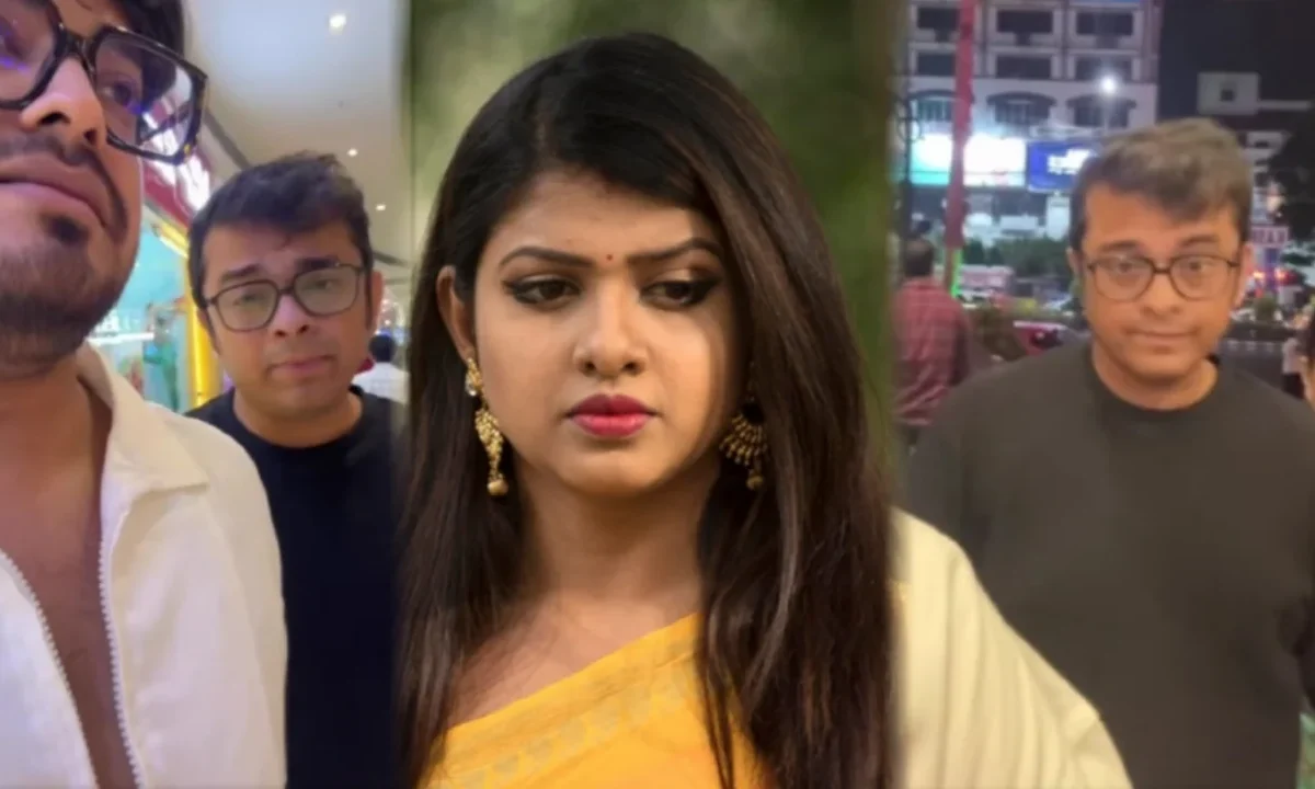 Journalist Sabyasachi Chakraborty forgets the pain of separation in an instant