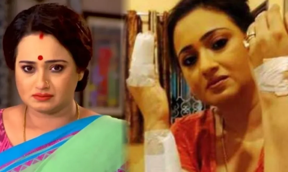 Swarnakamal Dutta accident, Bengali TV actress injury, Swarnakamal Dutta news, Tollywood TV serial actress accident, Bengali television update, স্বর্ণকমল দত্ত, অভিনেত্রীর দুর্ঘটনা, বাংলা টিভি অভিনেত্রী, ধারাবাহিকের শুটিং, টলিউড খবর