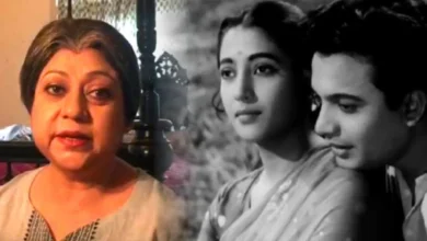 How did Suchitra Sen bid farewell on the night of the uttam kumar passing